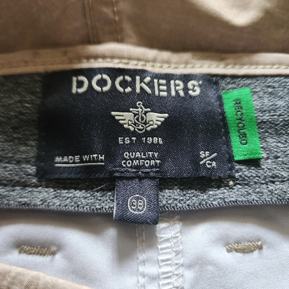 Dockers Hybrid Swim Shorts Mens 38 Khaki 8